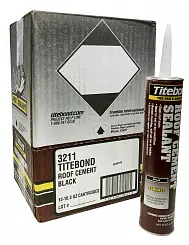 Клей-герметик Titebond для крыш черного цвета в коричневой тубе 305мл 3211