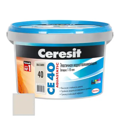 Затирка цементная Ceresit CE40 №40 жасмин 2кг 1046820