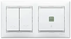 Рамка 2 поста двухместная LEGRAND VALENA белая 774452