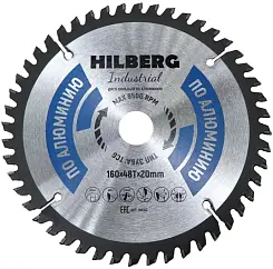 Диск пильный Hilberg INDUSTRIAL алюминий 160х20х2,2мм 48T HA160