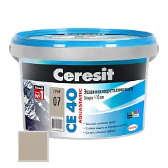 Затирка цементная Ceresit CE40 №07 серый 2кг 1046818