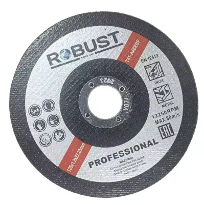 Круг отрезной по металлу 125х1.2х22.23 ROBUST Industrial T41-A60TBF