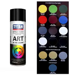 Краска аэрозольная TYTAN Art of the colour акриловая 400мл черная матовая 9004