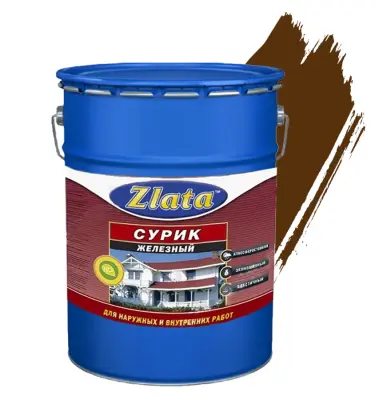 Краска масляная MA ZLATA  Сурик Железный 18кг