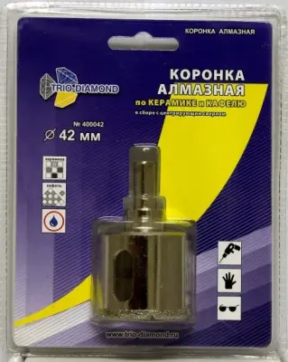 Коронка алмазная Trio-Diamond по керамике и стеклу 42мм 400042