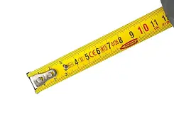 Рулетка Gross Schlagfest 5 м x 19 мм магн. обрез зацеп двухст. шкала нейлон покр. автоматич 31112