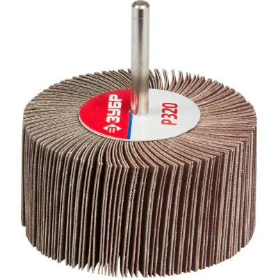 Круг лепестковый веерный ЗУБР P320 40х80мм шлифовальный 36604-320