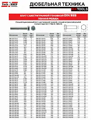 Болт нержавеющий с шестигранной головкой AISI 304 DIN 933 М6х15мм