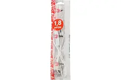 Шнур для бра ЭРА  UX-ШВВП-S-1,8m-W с выключателем 1,8м ШВВП 2x0,5мм2 белый