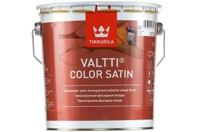 Антисептик лессирующий TIKKURILA VALTTI COLOR SATIN EC база C 9л прозрачный 2930070V160