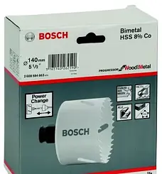 Коронка биметаллическая d-140мм BOSCH