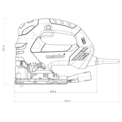 Лобзик METABO 750Вт кейс MetaLoc STEB 140 PLUS