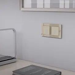 Сенсорный выключатель одноклавишный с функцией Wi-Fi шампань WERKEL W4510611