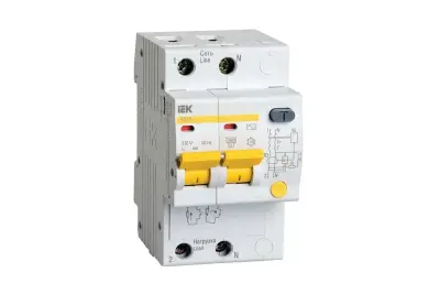 Дифференциальный автоматический выключатель IEK диф АД12 С50 MAD10-2-050-C-100
