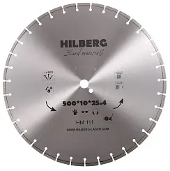Диск алмазный Hilberg 500х25.4мм Hard Materials Laser сегментный HM111