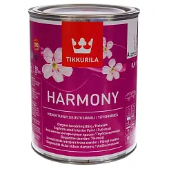 Краска акриловая TIKKURILA HARMONY для стен и потолков, глубокоматовая база С 0.9л 80960030110