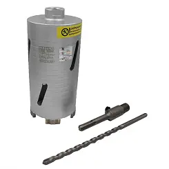 Коронка алмазная HILBERG laser deep drill по бетону 82мм HD382