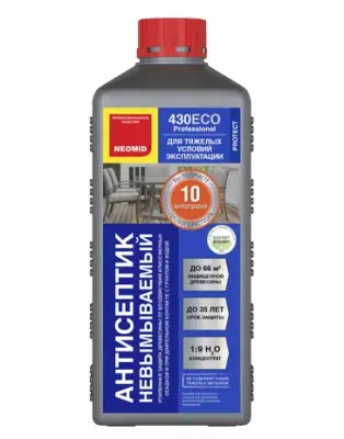 Антисептик 430 ECO для защиты древесины 1л NEOMID