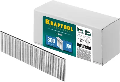 Гвозди для нейлера тип 300, 5000 шт KRAFTOOL 50мм