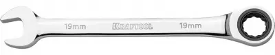 Комбинированный гаечный ключ KRAFTOOL 19 мм, трещоточный, 27230-19_z01