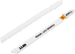 Полотна по дереву FIT T144DP HCS 100/74/4 мм разведенные шлифованные зубья 2 шт 40939