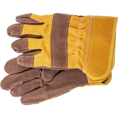 Перчатки спилковые Россия комбинированные 67736