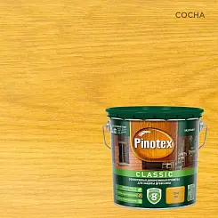 Пропитка декоративная для защиты древесины Pinotex Classic сосна 9 л.