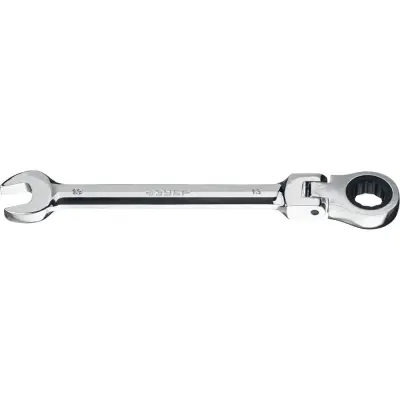 Комбинированный гаечный ключ трещоточный шарнирный ЗУБР 13 мм, , 27101-13