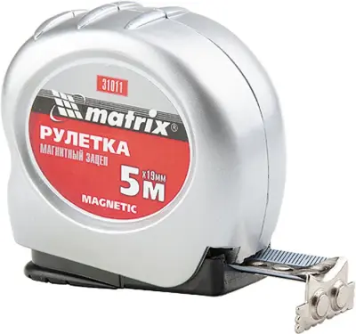Рулетка MATRIX MAGNETIC 5м х 19мм магнитный зацеп 31011
