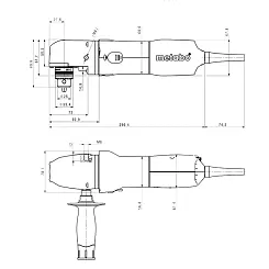 Дрель угловая METABO 700 Вт WBE 700
