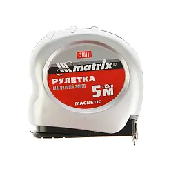 Рулетка Matrix MagnetIC 5м х 19мм магнитный зацеп 31011
