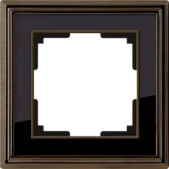 Рамка на 1 пост Werkel бронза/черный  WL17-Frame-01