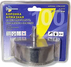 Коронка алмазная Trio-Diamond по керамике и стеклу 100мм 400100