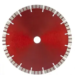 Диск алмазный Matrix 230 х 22,2 мм, отрезной турбо-сегментный, сухая резка 73150