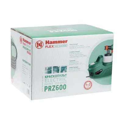 Краскопульт HAMMER 600Вт воздушный электрический Flex PRZ600