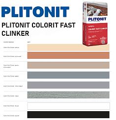 Затирка PLITONIT Colorit Fast Clinker белый 25кг Н008816