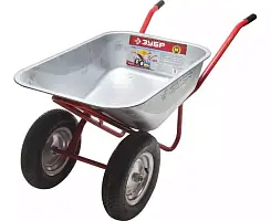 Тачка строительная Профессионал ЗУБР 240 кг, 110 л, двухколесная 39911_z01