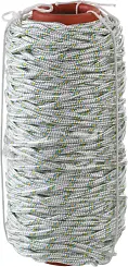 Фал плетёный капроновый СИБИН 16-прядный с сердечником d=6мм 650 кгс 50220-06