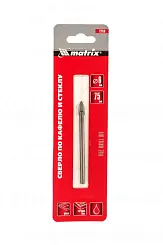 Сверло по керамической плитке и стеклу Matrix 6 мм, цилиндрический хвостовик 72816