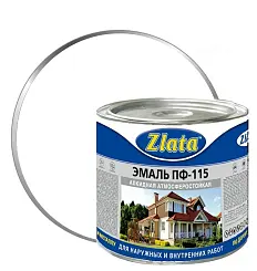 Эмаль ПФ-115 ZLATA белая   1,8кг