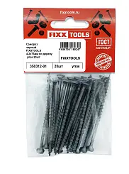 Саморез по дереву FIXXTOOLS 4,2х75мм черный упак 20шт
