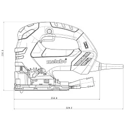 Лобзик METABO 750Вт кейс STEB 140 PLUS 