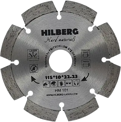 Диск алмазный HILBERG HARD MATERIALS LASER 115мм HM101