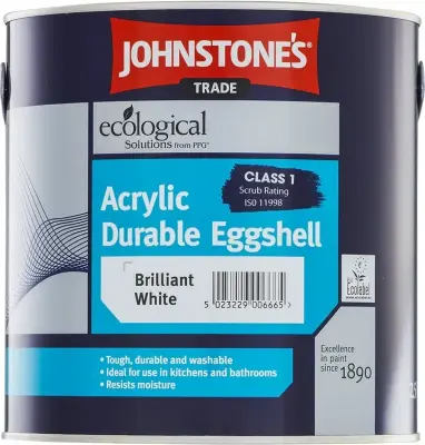 Краска для влажных помещений Johnstone`s Acrylic Durable Eggshell 2,5 л.