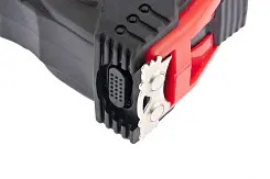 Рулетка Matrix Status Magnet 3 Fixations, 5 м х 25 мм, обрезиненный корпус, зацеп с магнитом 31005