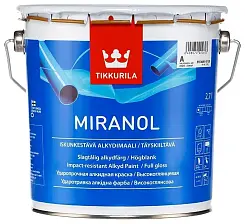 Эмаль по металлу TIKKURILA MIRANOL база A 2,7л для внутренних и наружных работ глянцевая 55560010130