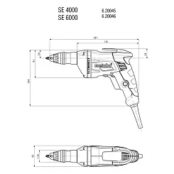 Ленточный винтоверт METABO 600Вт SE 4000