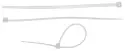 Кабельные стяжки ЗУБР Профессионал белые КС-Б2, 2.5 х 150 мм, 50 шт, нейлоновые, 4-309017-25-150