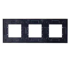 ABB NIE Zenit Стекло белое Рамка 3-я 2+2+2 мод