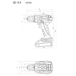 Аккумуляторная дрель-шуруповерт METABO 14,4В 2АКБ кейс BS 14.4 (602206540)